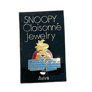 SALE Vintage Snoopy Cloisonné PinBrooch Aviva Woodstock Peanut Collectible 00094